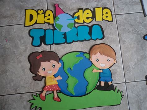 mural dia de la tierra para niños